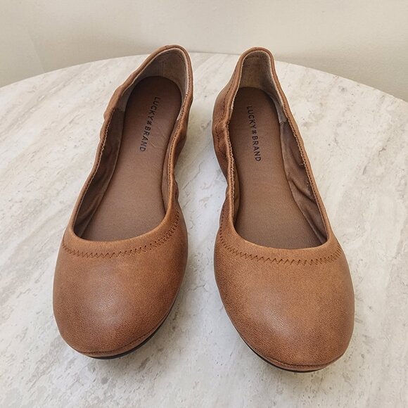 Lucky Brand Shoes - Lucky Brand Emmie Flats Light Cognac 5.5M - A047